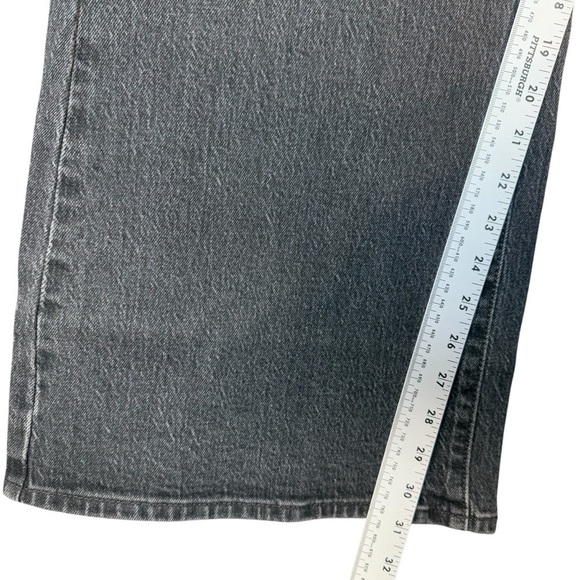 NWT Levis 70s HIGH FLARE Gray Black Denim Jeans Womens Size 24W - Picture 6 of 8